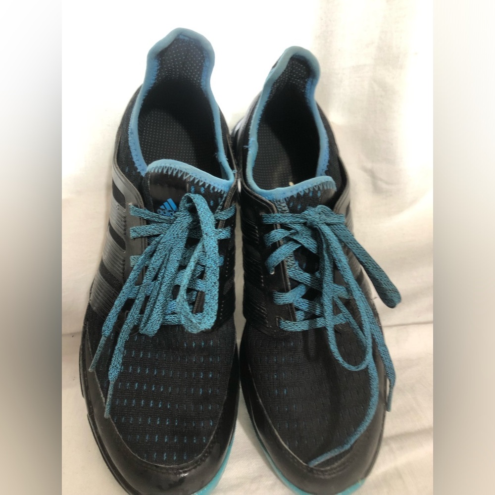 Adidas Black and Blue Athletic/ golf  Shoes with Breathable Mesh